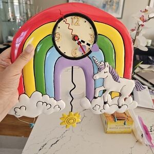 Allen design unicorn clock